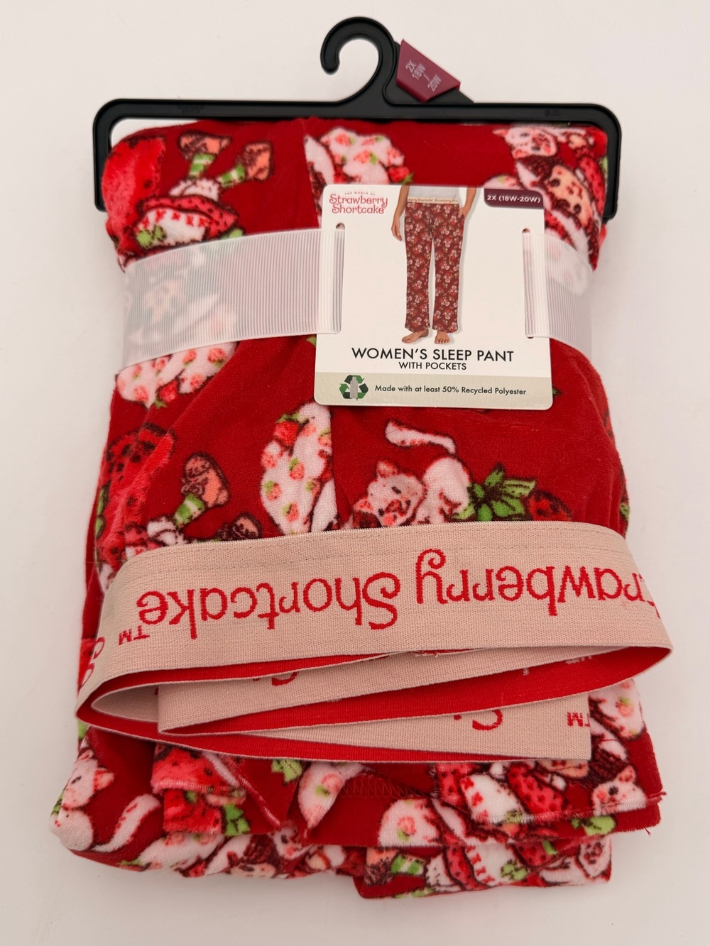 Strawberry Shortcake Women's Red Sleep Pants 2X